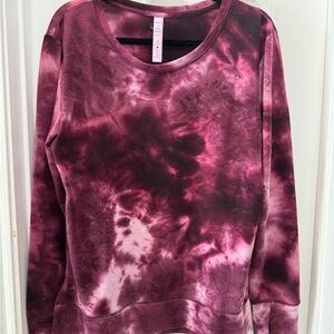 VOGO Athletica Burgundy Tie-Dye Shirt